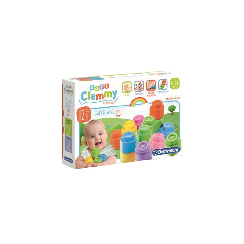Clementoni Clemmy 12 Soft Blocks Set - Linea giochi - 903684734 - Clementoni - € 10,95