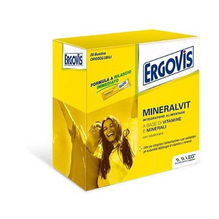 Eg Ergovis Mineralvit 20 Buste Orosolubili 30 G - Vitamine e sali minerali - 926143583 - Ergovis - € 6,19