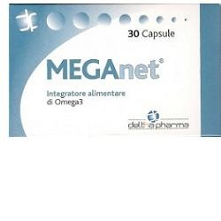 Deltha Pharma Meganet 30 Capsule - Integratori per il cuore e colesterolo - 938694510 - Deltha Pharma - € 16,44