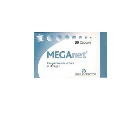 Deltha Pharma Meganet 30 Capsule - Integratori per il cuore e colesterolo - 938694510 - Deltha Pharma - € 16,50