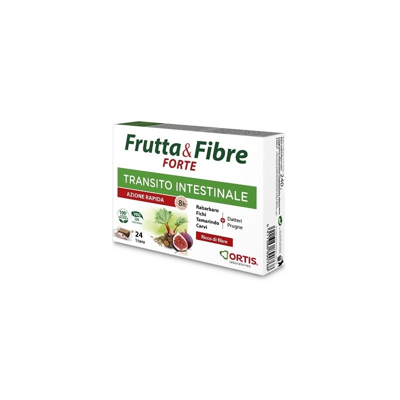 Ortis Laboratoires Pgmbh Frutta & Fibre Forte 24 Cubetti - Integratori per regolarità intestinale e stitichezza - 976203998 -...