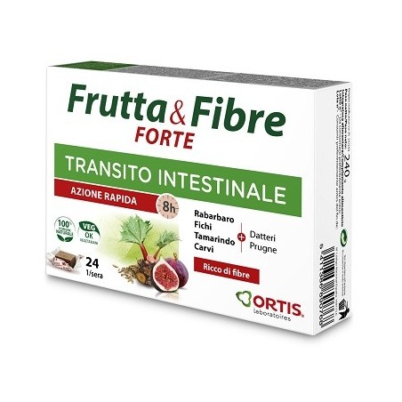 Ortis Laboratoires Pgmbh Frutta & Fibre Forte 24 Cubetti - Integratori per regolarità intestinale e stitichezza - 976203998 -...