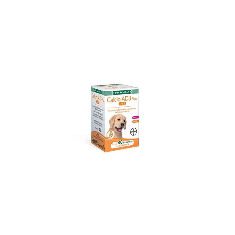 Elanco Italia Calcio Ad3 Solubile Sviluppo 40 Compresse Altamente Appetibili Elanco Italia - 1