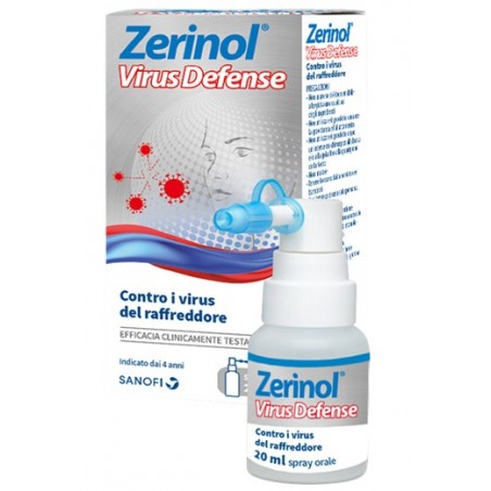 Zerinol Virus Defense Spray Orale 20 Ml - Integratori per mal di gola - 944313269 - Zerinol - € 12,44