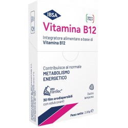 Ibsa Vitamina B12 Integratore per Stanchezza e Affaticamento 30 Film Orali - Vitamine e sali minerali - 983742976 - Ibsa Farm...