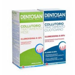 Dentosan Collutorio Bipack 0,12% Mese 200 Ml + 0,05% Quotidiano 200 Ml - Igiene orale - 983842055 - Dentosan