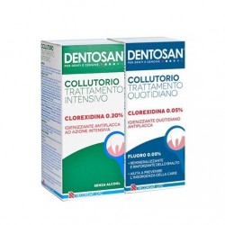 Dentosan Collutorio Bipack 0,2% Intensivo 200 Ml + 0,05% Quotidiano 200 Ml - Igiene orale - 983842030 - Dentosan
