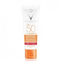 Vichy Ideal Soleil Protezione Solare Crema Viso Anti-Età SPF 50+ 50 Ml - Solari viso - 973352255 - Vichy - € 19,50