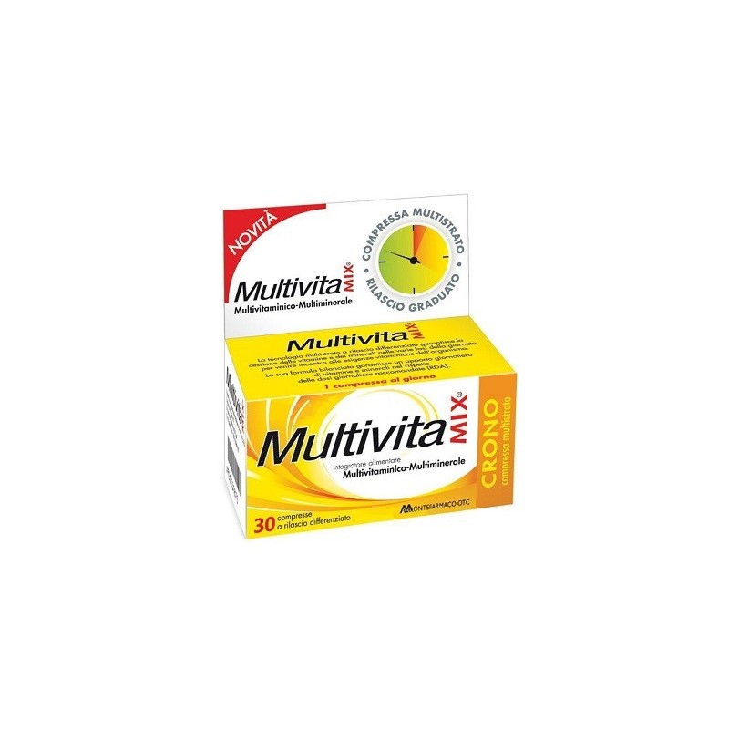 Montefarmaco Otc Multivitamix Crono 30 Compresse - Vitamine e sali minerali - 930517875 - Montefarmaco - € 6,82