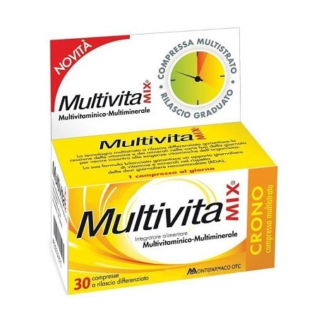 Montefarmaco Otc Multivitamix Crono 30 Compresse - Vitamine e sali minerali - 930517875 - Montefarmaco - € 6,82