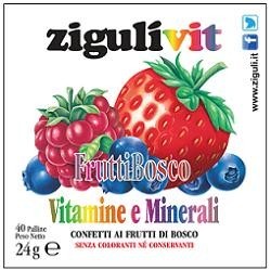 Falqui Prodotti Farmac. Ziguli Vit Fruttibosco 40 Confetti - Vitamine e sali minerali - 906554769 - Falqui Prodotti Farmac. -...