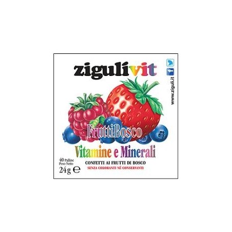 Falqui Prodotti Farmac. Ziguli Vit Fruttibosco 40 Confetti - Vitamine e sali minerali - 906554769 - Falqui Prodotti Farmac. -...