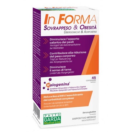 Phyto Garda Informa Sovrappeso & Obesita' Dm 45 Compresse Phyto Garda - 1 Phyto Garda Informa Sovrappeso & Obesita' Dm 45 Compresse Phyto Garda - 1