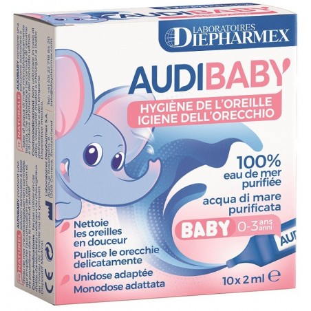 Pasquali Audibaby 10 Acqua Di Mare Purificata 10 Flaconcini Monodose 2 Ml - Prodotti per la cura e igiene delle orecchie - 97...