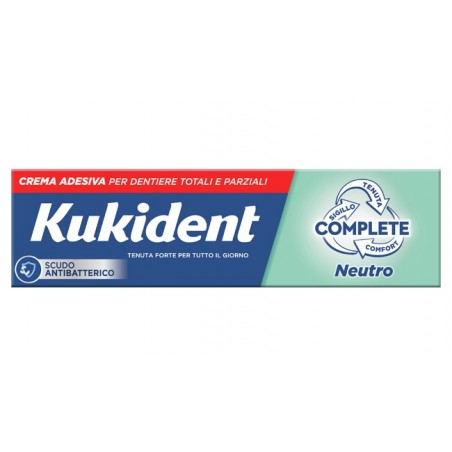 Kukident Neutro Crema Adesiva Per Dentiere Con Scudo Antibatterico 40G - Prodotti per dentiere ed apparecchi ortodontici - 98...