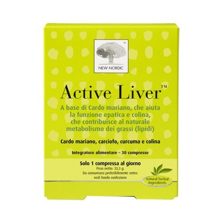 New Nordic Active Liver 30 Compresse - Circolazione e pressione sanguigna - 926242443 - New Nordic - € 17,40