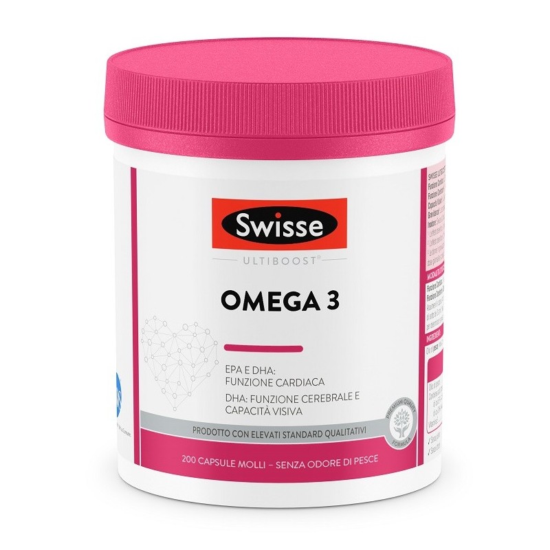 Swisse Omega 3 Integratore Per Funzione Cardiaca 200 Capsule - Integratori di Omega-3 - 975813837 - Swisse - € 29,81