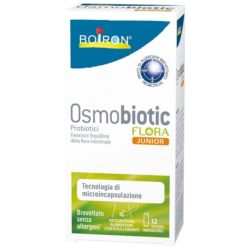 Boiron Osmobiotic Flora Junior 12 Sticks Orosolubili - Fermenti lattici per bambini - 980251983 - Boiron - € 13,30