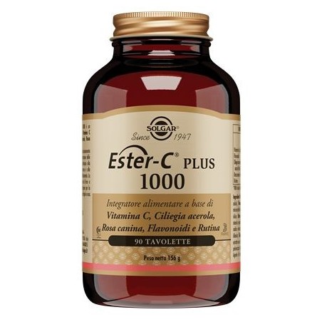 Solgar Ester C Plus 1000 Per Il Sistema Immunitario 90 Tavolette - Integratori di vitamina C - 947434914 - Solgar - € 33,17
