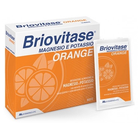 Montefarmaco Briovitase Orange Magnesio e Potassio 14 Bustine - Vitamine e sali minerali - 938814872 - Briovitase - € 4,71
