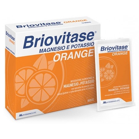 Montefarmaco Briovitase Orange Magnesio e Potassio 14 Bustine - Vitamine e sali minerali - 938814872 - Briovitase - € 4,64