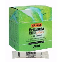 Lacote Guam Britannia Dren Plus 30 Bustine Da 12 Ml - Integratori drenanti e pancia piatta - 926390865 - Lacote - € 23,52