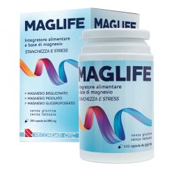 Maglife Integratore Di Magnesio Per Stanchezza e Stress 100 Capsule - Vitamine e sali minerali - 976336735 - Maglife - € 21,20