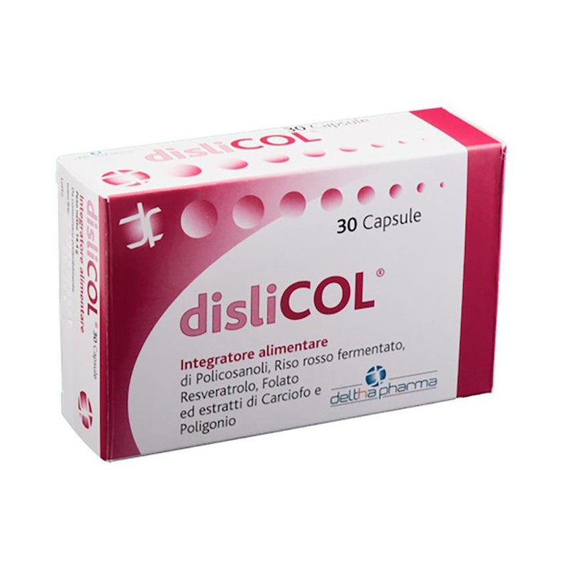 Deltha Pharma Dislicol 30 Capsule - Integratori per il cuore e colesterolo - 938614765 - Deltha Pharma - € 18,52