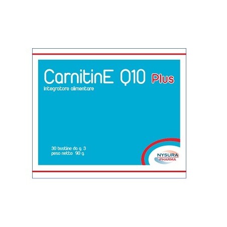 Nisura Farmaceutici Carnitine Q10 Plus 30 Bustine - Vitamine e sali minerali - 935595595 - Nisura Farmaceutici - € 21,02