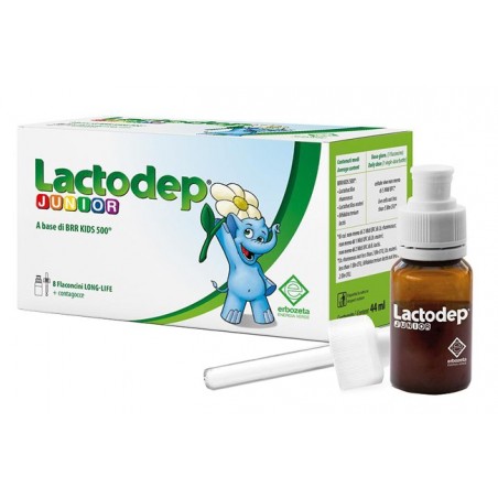 Erbozeta Lactodep Junior 8 Flaconcini X 5,5 Ml - Integratori di fermenti lattici - 934022815 - Erbozeta - € 12,38