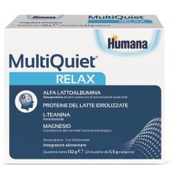 Humana Italia Humana Multiquiet Relax 24 Bustine - Integratori per umore, anti stress e sonno - 944941917 - Humana - € 25,05