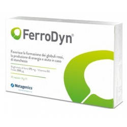 Metagenics Belgium Bvba Ferrodyn Hi 90 Capsule - Vitamine e sali minerali - 972496335 - Metagenics - € 25,57
