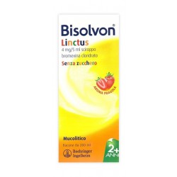 Opella Healthcare Italy Bisolvon Linctus 4 Mg/5 Ml Sciroppo Gusto Fragola - Farmaci per tosse secca e grassa - 021004205 - Bi...
