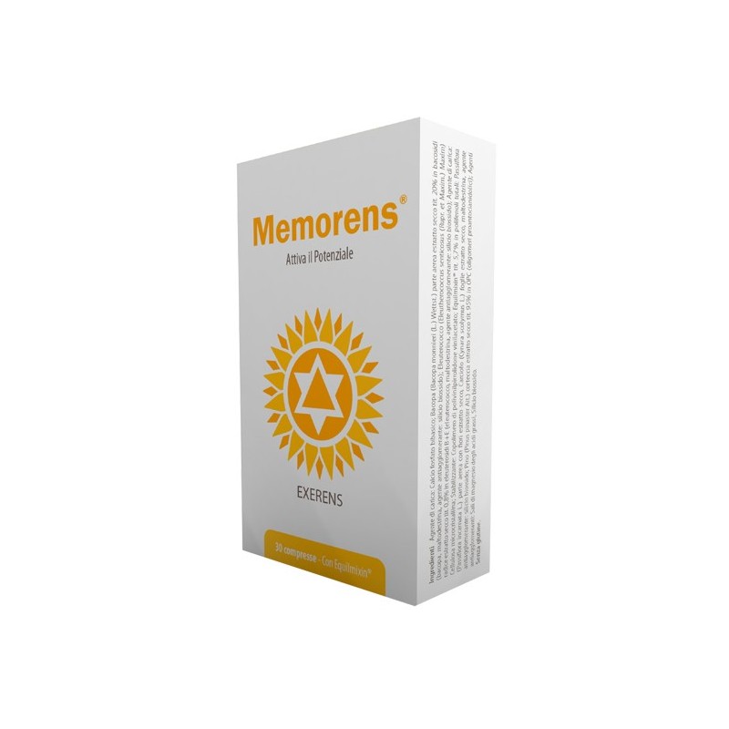 Exerens Memorens 30 Compresse - Integratori per concentrazione e memoria - 978401026 - Exerens - € 23,00