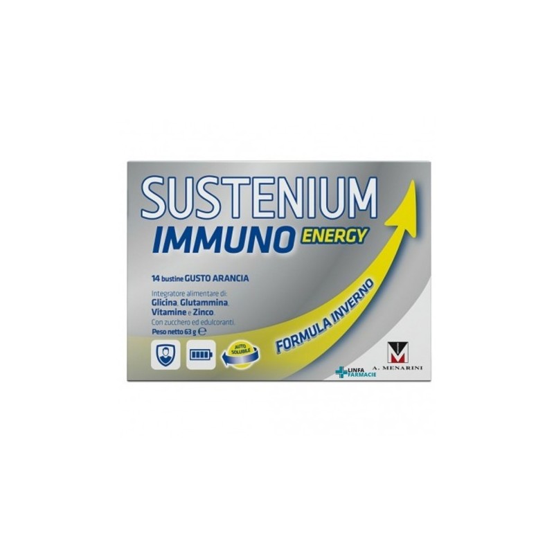 Sustenium Immuno Energy Difese Immunitarie Arancia 14 Bustine - Integratori per difese immunitarie - 925854301 - Sustenium Pl...