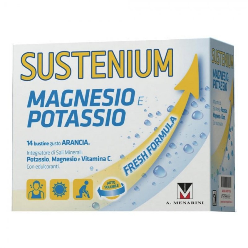 Sustenium Magnesio E Potassio 28 Buste - Vitamine e sali minerali - 973662582 - Sustenium Plus - € 11,38