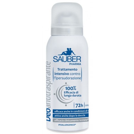 Italsilva Sauber Deodorante Spray Antitraspirante 72 Ore 100 Ml - Deodoranti per il corpo - 970445209 - Sauber - € 6,45