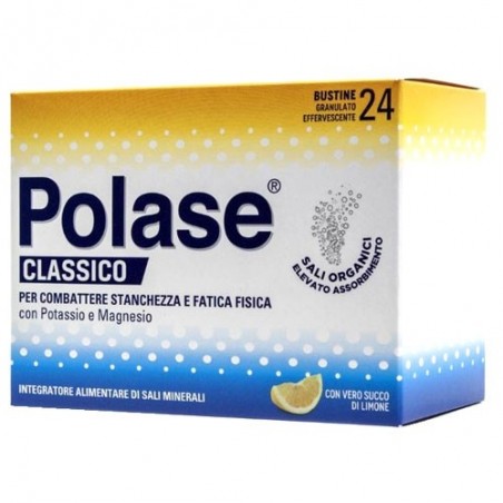Polase Classico Magnesio e Potassio Limone 24 Bustine - Vitamine e sali minerali - 981364843 - Polase - € 12,95