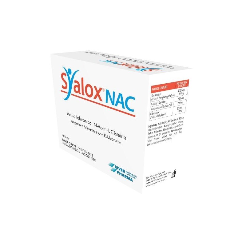 River Pharma Syalox Nac 14 Bustine Da 4 G - Integratori per apparato uro-genitale e ginecologico - 947244265 - River Pharma -...