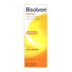 Bisolvon Linctus 4 Mg/5 Ml Sciroppo Gusto Cioccolato E Ciliegia 250 Ml - Farmaci per tosse secca e grassa - 021004041 - Bisolvon