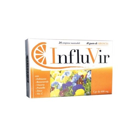 Influvir Integratore Di Vitamina C per Difese Immunitarie 24 Compresse Farmaceutici Dr. Clary Alberto - 1 Influvir Integratore Di Vitamina C per Difese Immunitarie 24 Compresse Farmaceutici Dr. Clary Alberto - 1