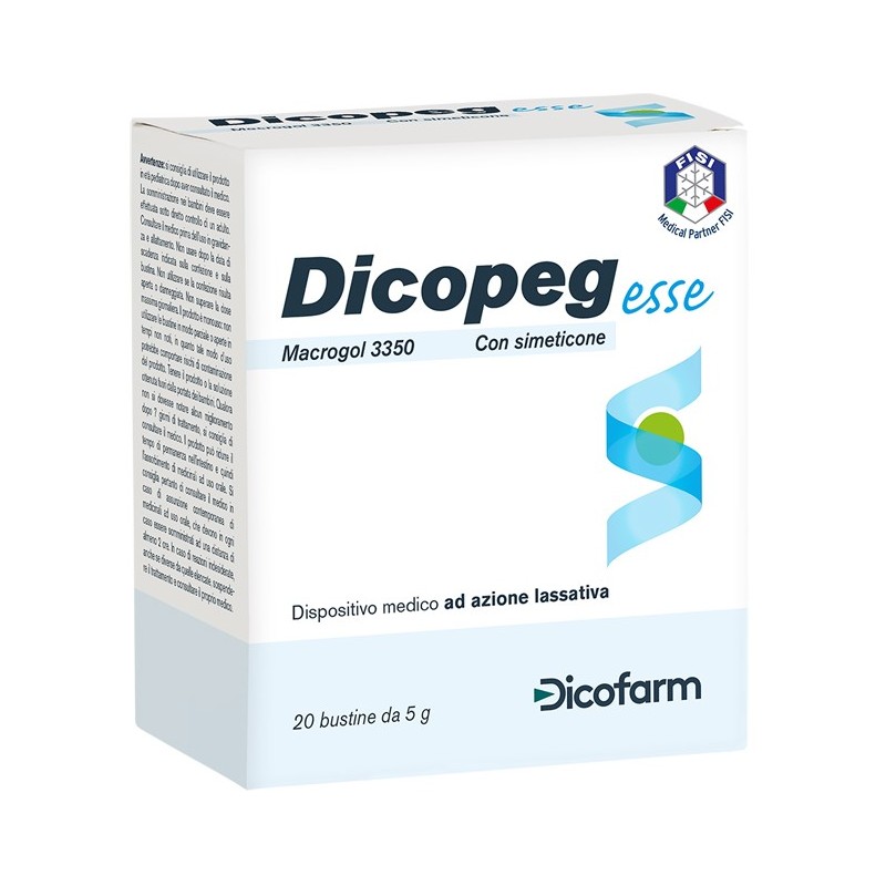 Dicofarm Dicopeg Esse 20 Buste 5 G Macrogol 3350 - Colon irritabile - 947101022 - Dicofarm - € 12,70