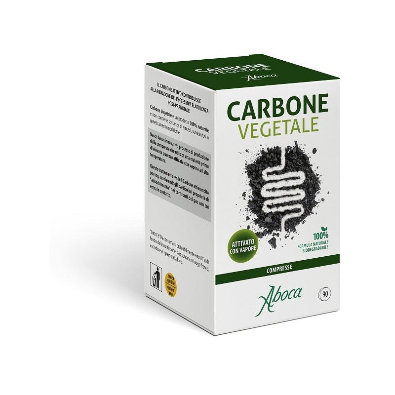Aboca Carbone Vegetale Per Flatulenza Post-Prandiale 90 Compresse - Integratori per apparato digerente - 984026575 - Aboca - ...