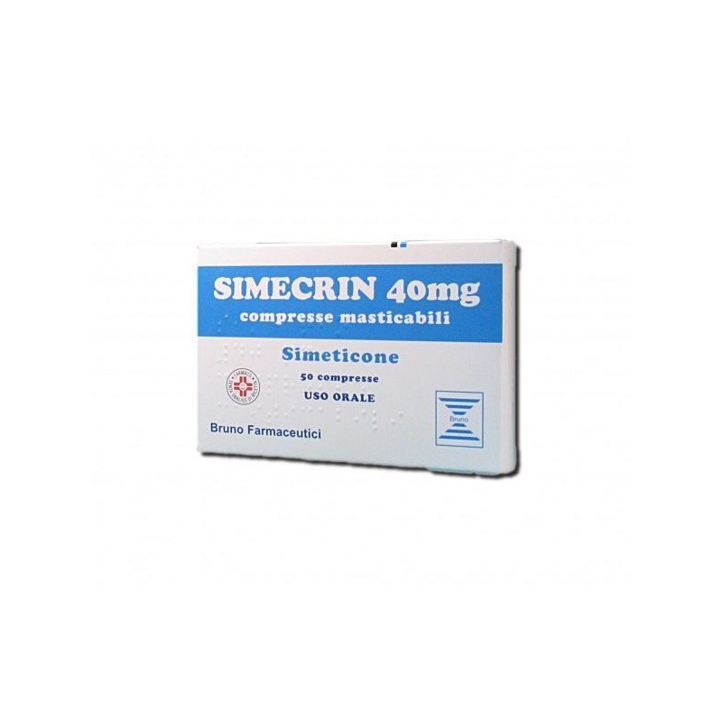 Eg Simecrin 40mg - 50 Compresse - Farmaci per meteorismo e flatulenza - 034842017 - Eg - € 8,80