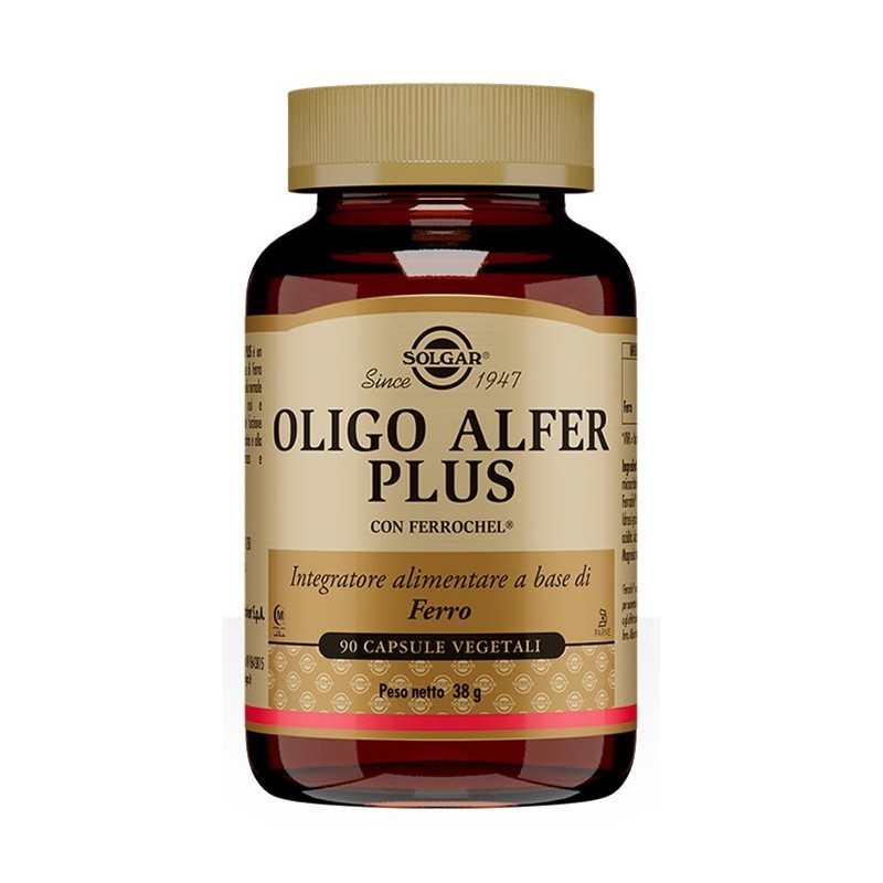 Solgar Oligo Alfer Plus Energia e ferro biodisponibile 90 capsule Solgar - 1