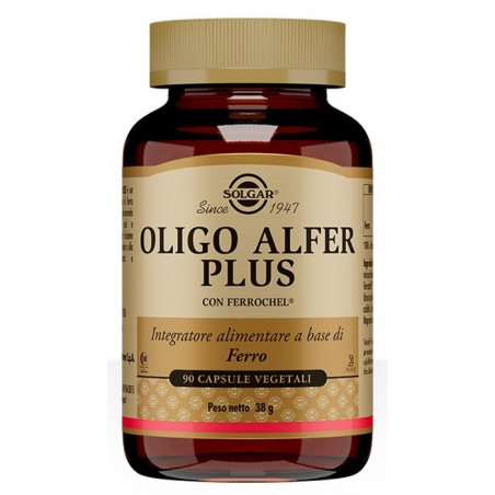 Solgar Oligo Alfer Plus Energia e ferro biodisponibile 90 capsule Solgar - 1 Solgar Oligo Alfer Plus Energia e ferro biodisponibile 90 capsule Solgar - 1