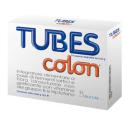 Biocure Tubes Colon 24 Capsule - Integratori per regolarità intestinale e stitichezza - 907043525 - Biocure - € 17,18