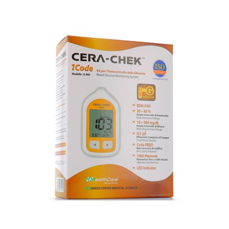 Cera-Check 1Code G400 Kit Per Autocontrollo Della Glicemia - Misuratori di diabete e glicemia - 925814865 -  - € 42,30