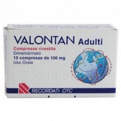 Valontan Adulti 100 Mg - 10 Compresse Rivestite - Farmaci per nausea, mal di mare e mal d'auto - 003452024 - Recordati - € 7,69