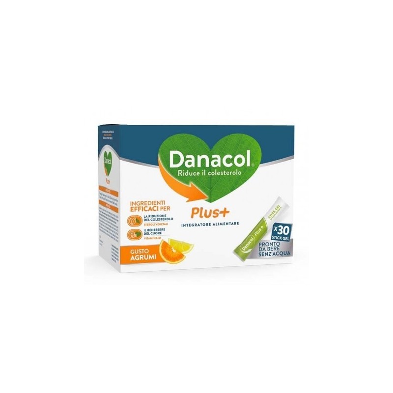 Danacol Plus+ Integratore Per Il Colesterolo 30 Stick Gel - Integratori - 983376979 -  - € 17,01